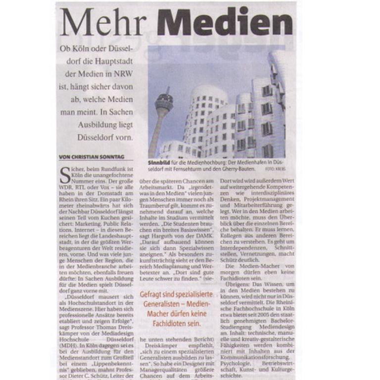 Rheinische Post: Mehr Medien