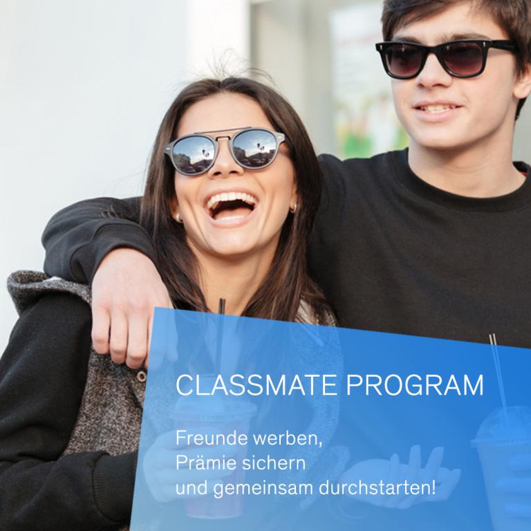 Classmate program - Freunde werben, Prämie sichern und gemeinsam durchstarten!