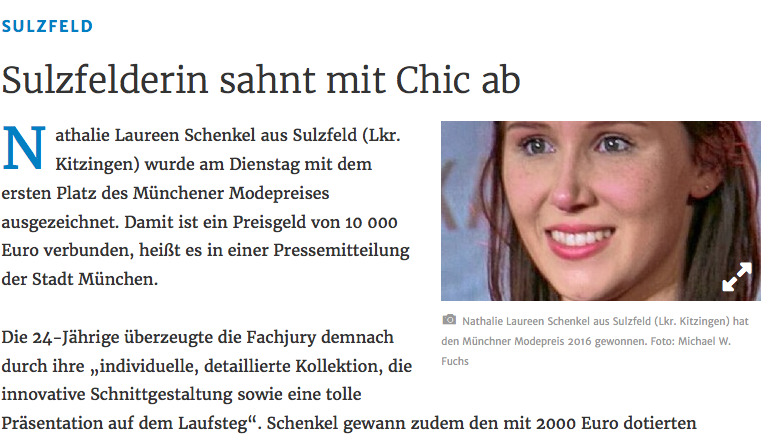 mainpost.de: Sulzfelderin sahnt mit Chic ab