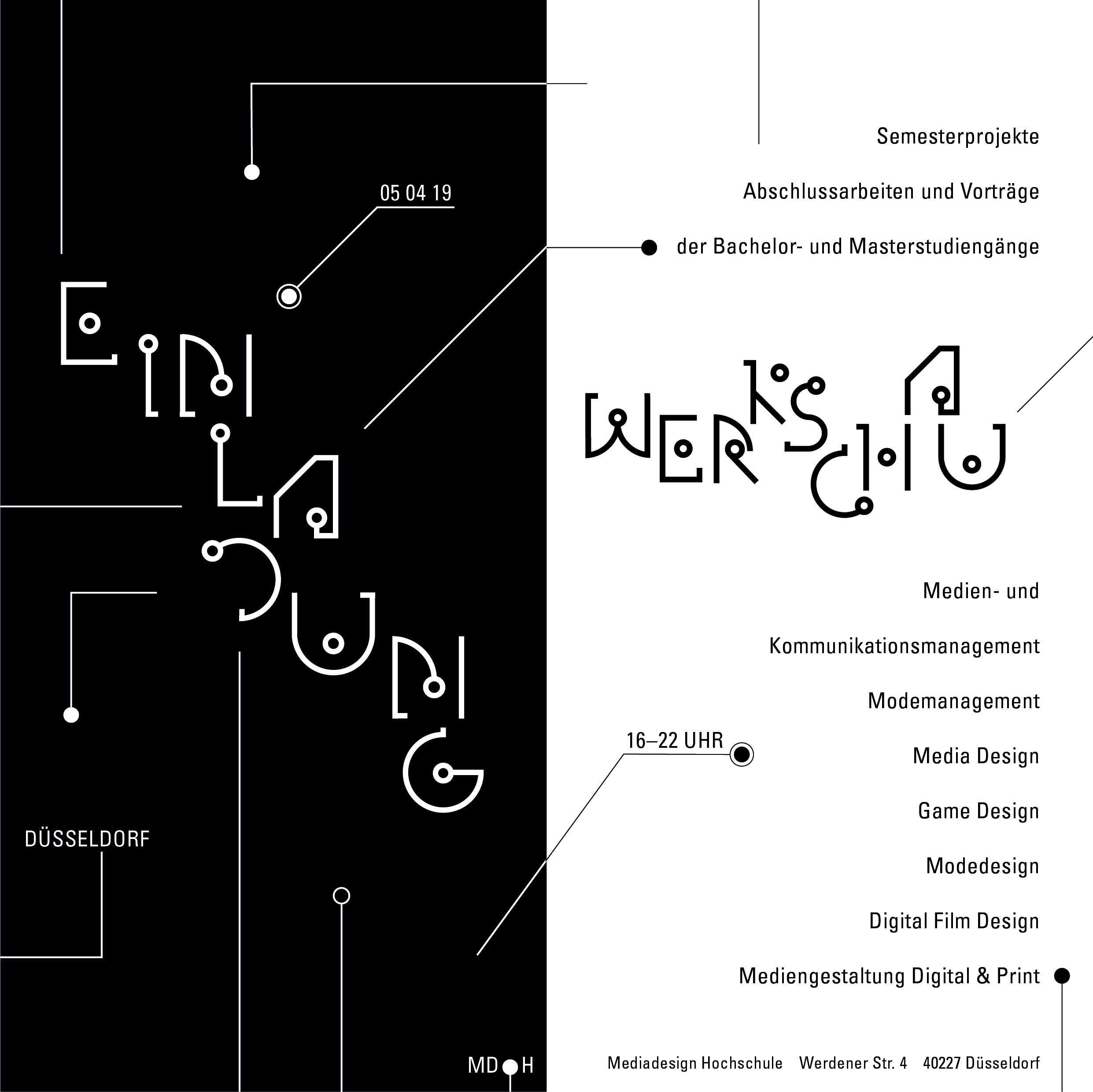 5. April 2019 – WERKSCHAU / Tag der offenen Tür + 6. April 2019 Infotag an der MD.H Düsseldorf