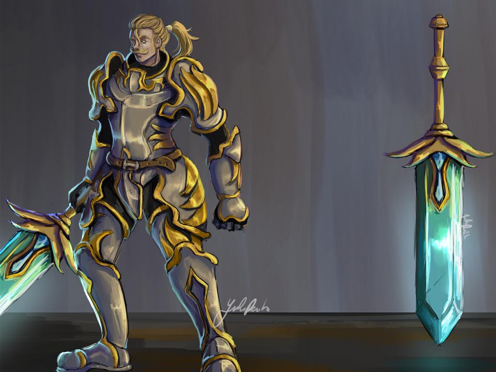 Concept Art Knight (Game Design)