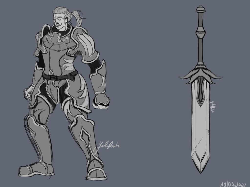 Concept Art Knight (Game Design)