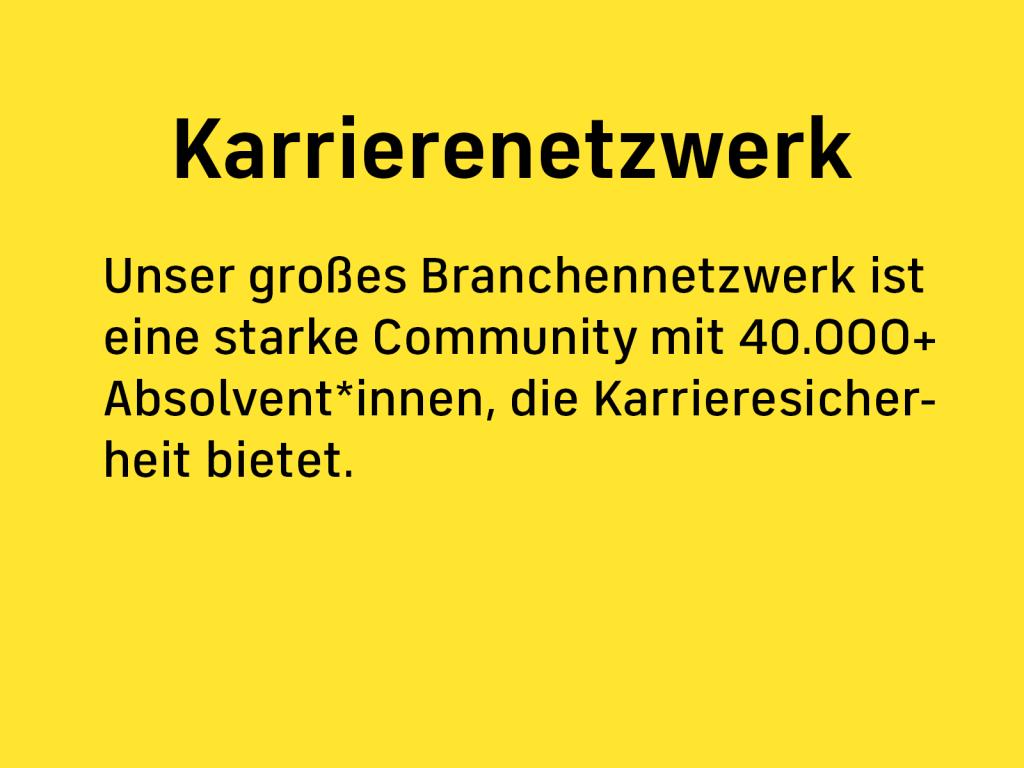 Wir unterstützen Dich auf Deinem persönlichen Berufsweg!