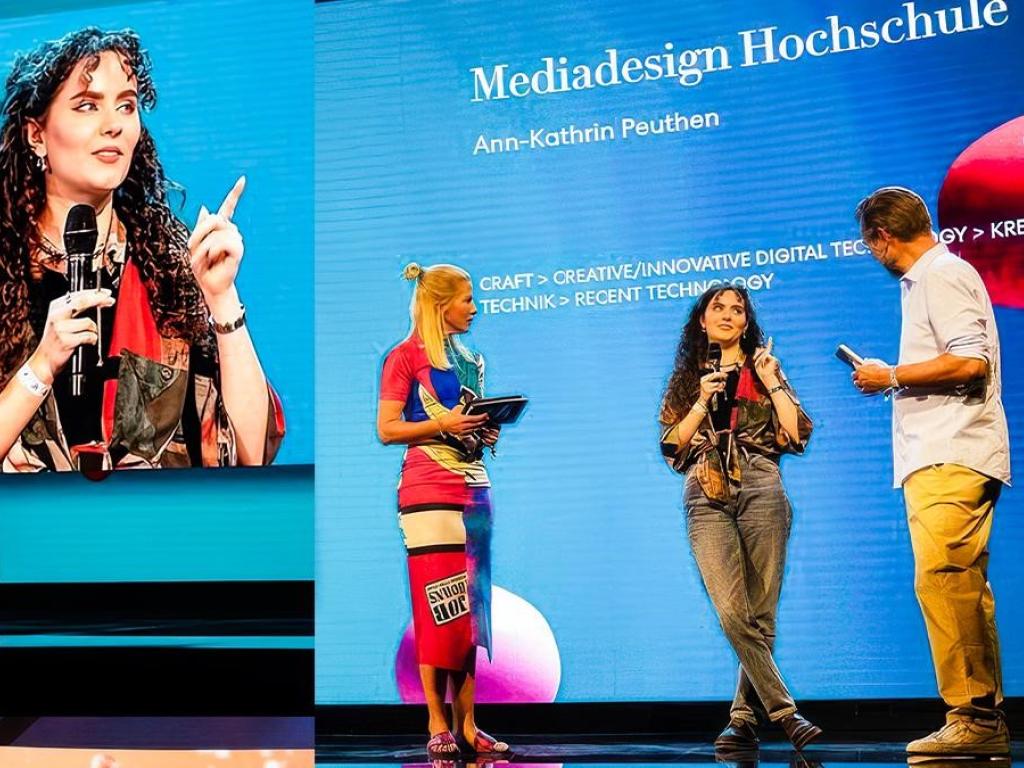 ADC Gewinnerin Ann-Kathrin bei der Preisverleihung