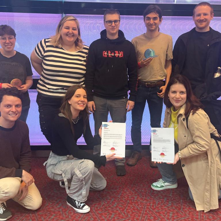 Game Design Studierende der Mediadesign Hochschule München gewinnen den GamesPreis24 in zwei Kategorien