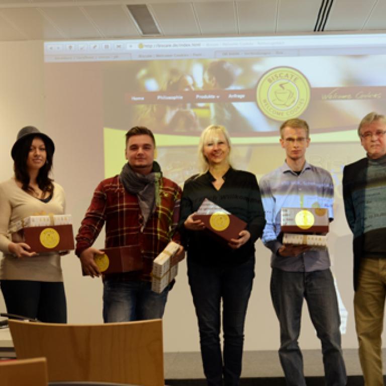 Studierende präsentierten die neue Website für Biscate 