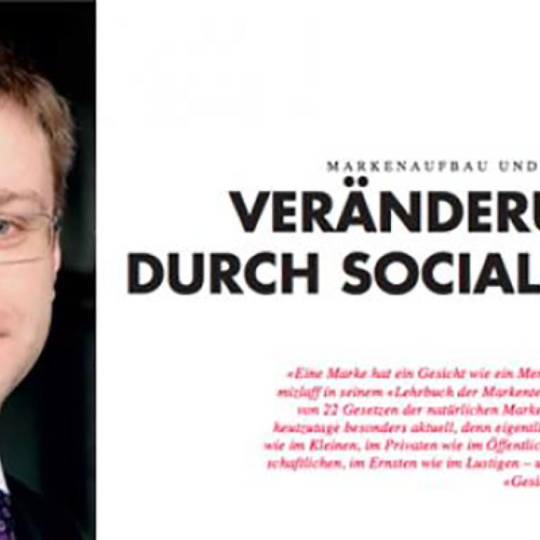 Ein Beitrag im Wirtschaftsmagazin von Prof. Dr. Dr. Alexander Moutchnik über Markenführung in Social Media