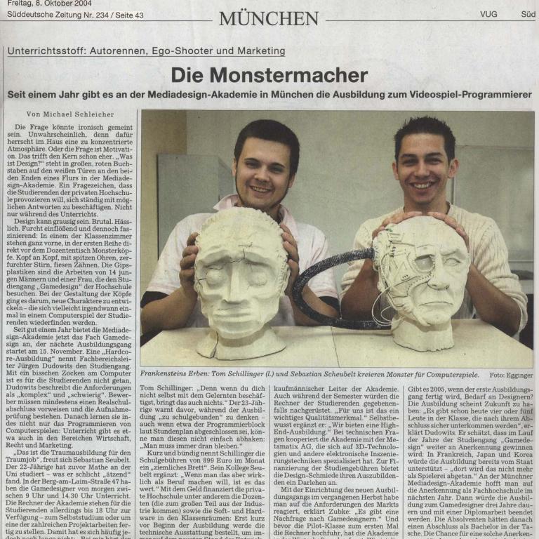 Süddeutsche Zeitung: Die Monstermacher