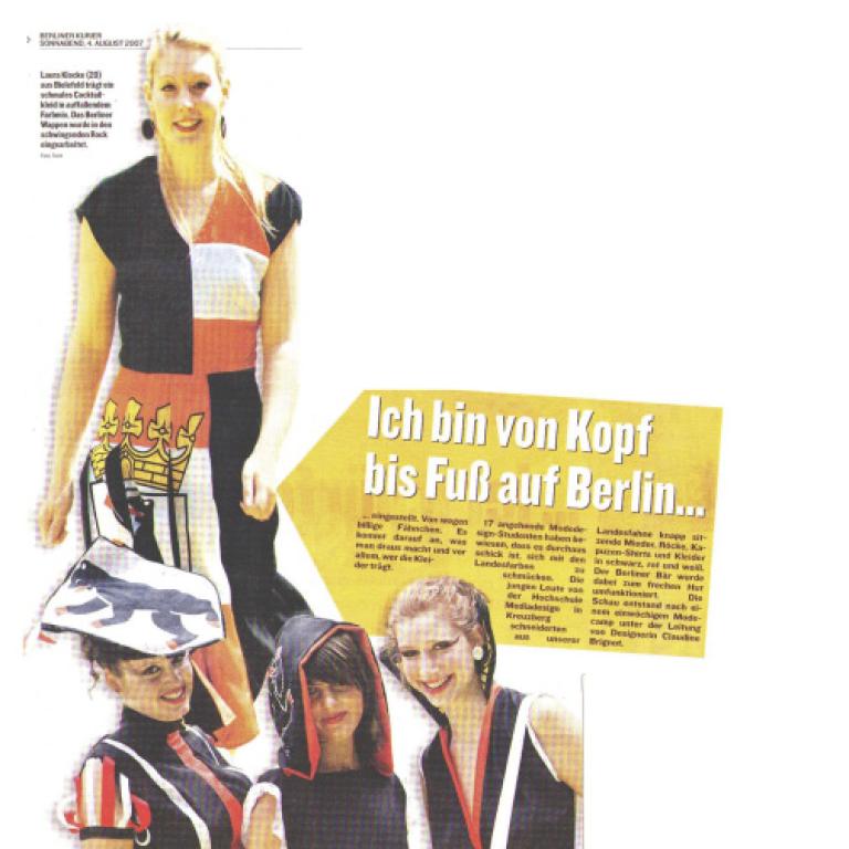 Berliner Kurier: Ich bin von Kopf bis Fuß auf Berlin...