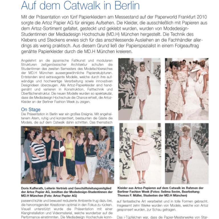 pbs magazin: Auf dem Catwalk in Berlin
