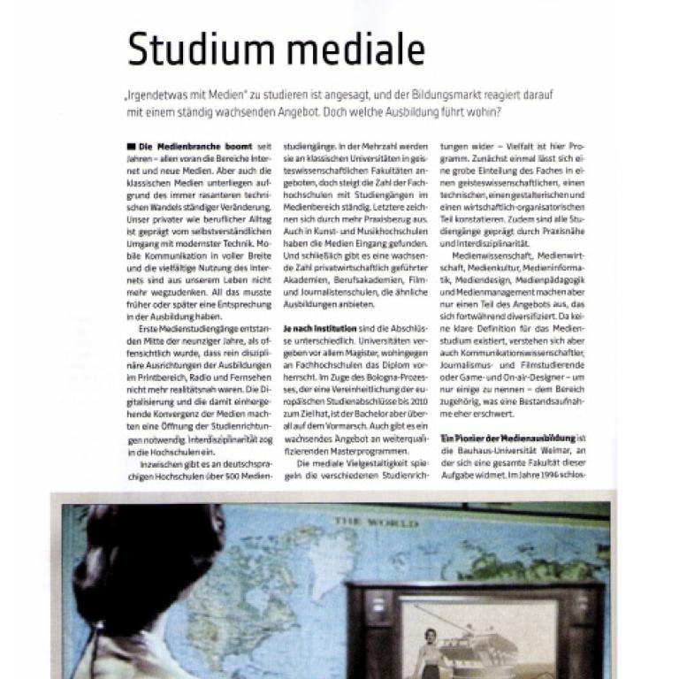 Page: Studium mediale