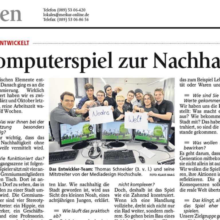 Münchner Merkur – Das Computerspiel zur Nachhaltigkeit