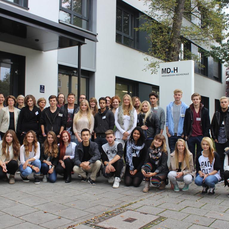 Unterrichtsbeginn an der MD.A – private Fachoberschule für Gestaltung