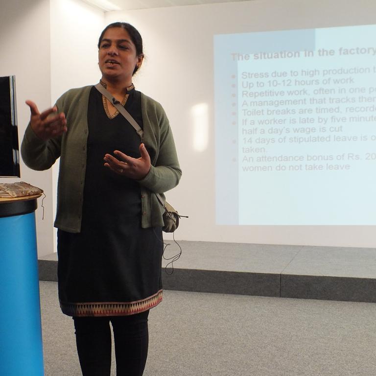 FEMNET e.V. an der MD.H in Düsseldorf - Vortrag zum Thema Sumangali