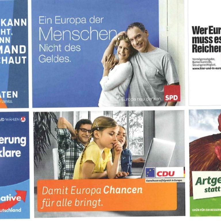 Werbung zur Europawahl 2014
