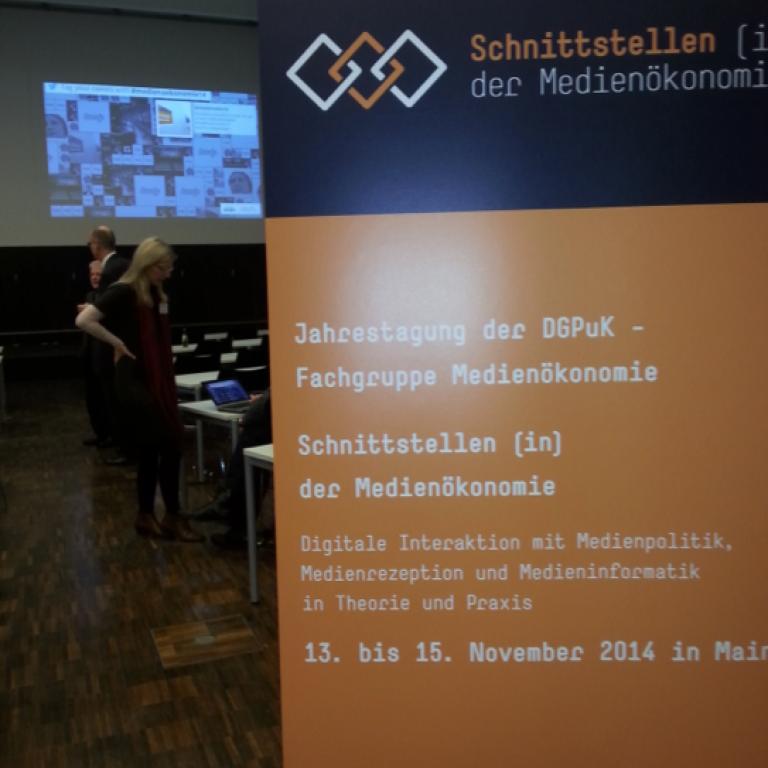 Jahrestagung der DGPuK - Fachgruppe Medienökonomik 13. bis 15. November 2014 an der Hochschule Mainz
