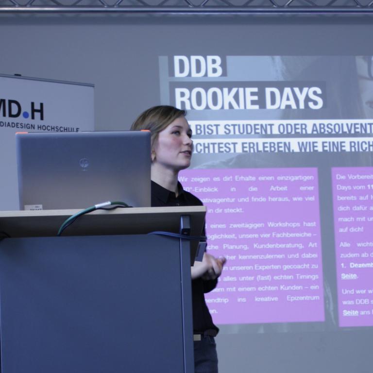 Jobtalk mit der Kreativagentur DDB am Campus Berlin