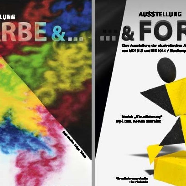 „Farbe und Form“ – Eine Ausstellung von Erstsemesterarbeiten an der Mediadesign Hochschule Düsseldorf