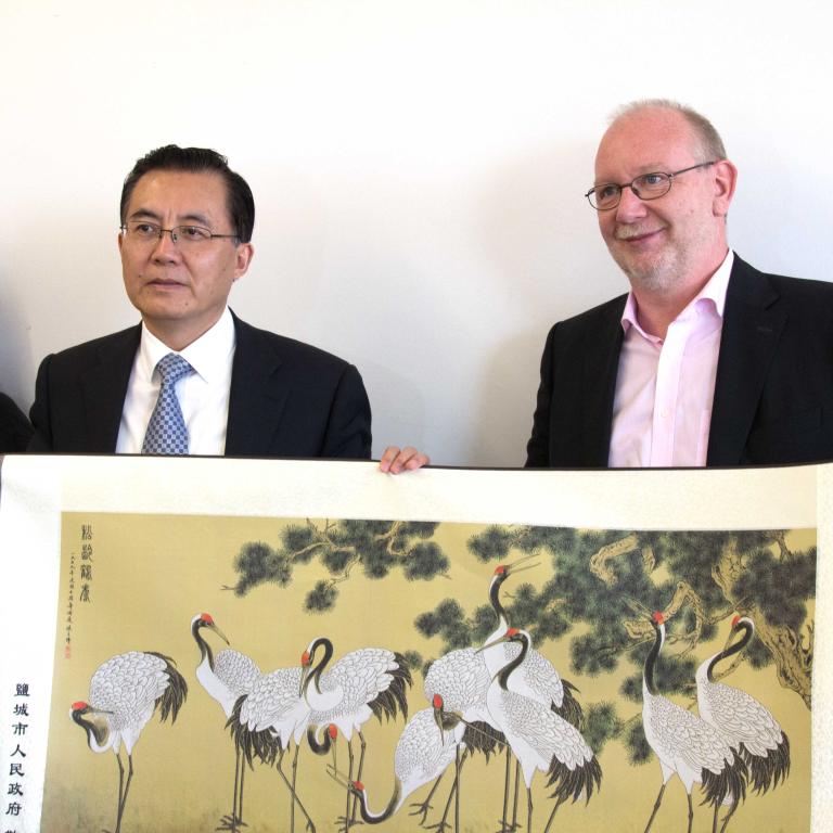 Hoher Besuch aus China bei der MD.H München