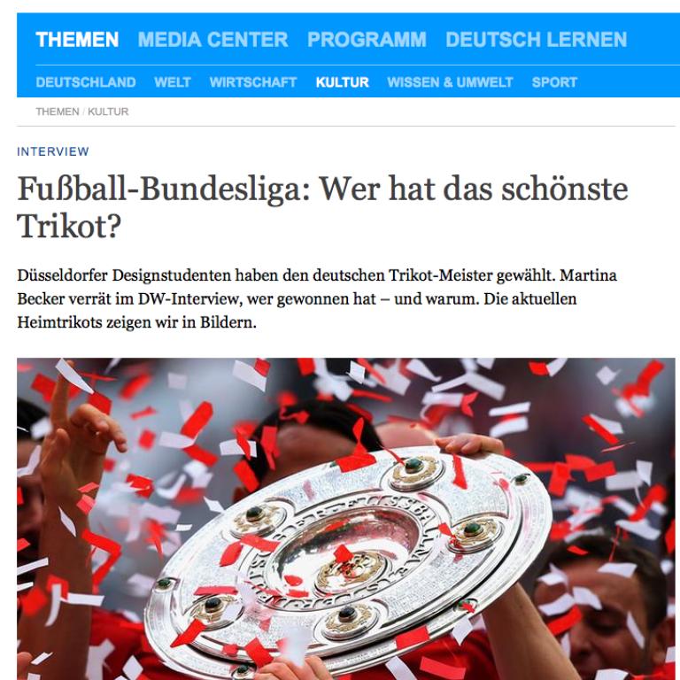 Deutsche Welle: Fußball-Bundesliga: Wer hat das schönste Trikot?