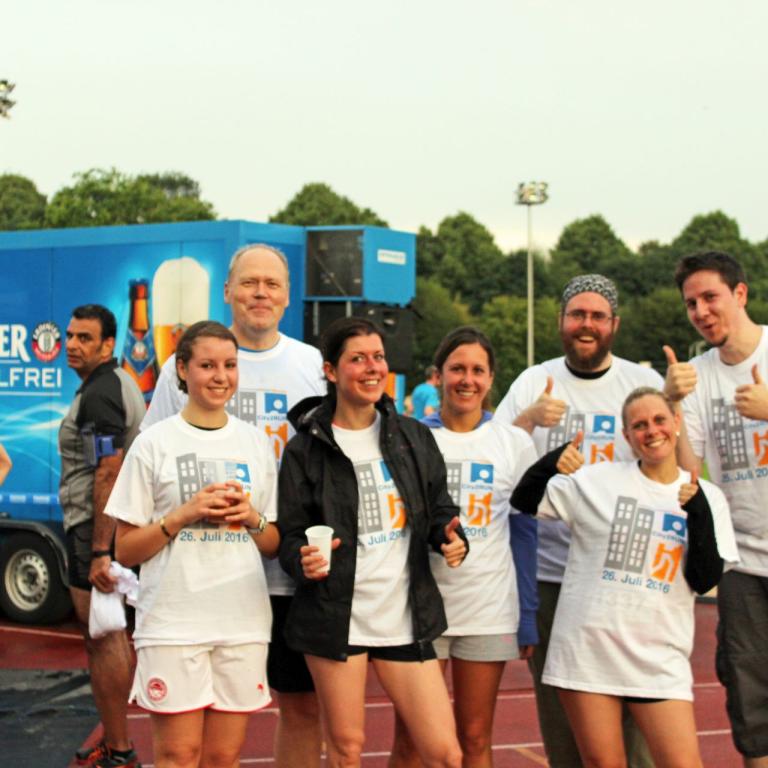 Sommernachtslauf 2016. Die MD.H Mitarbeiter schlagen sich wacker! 
