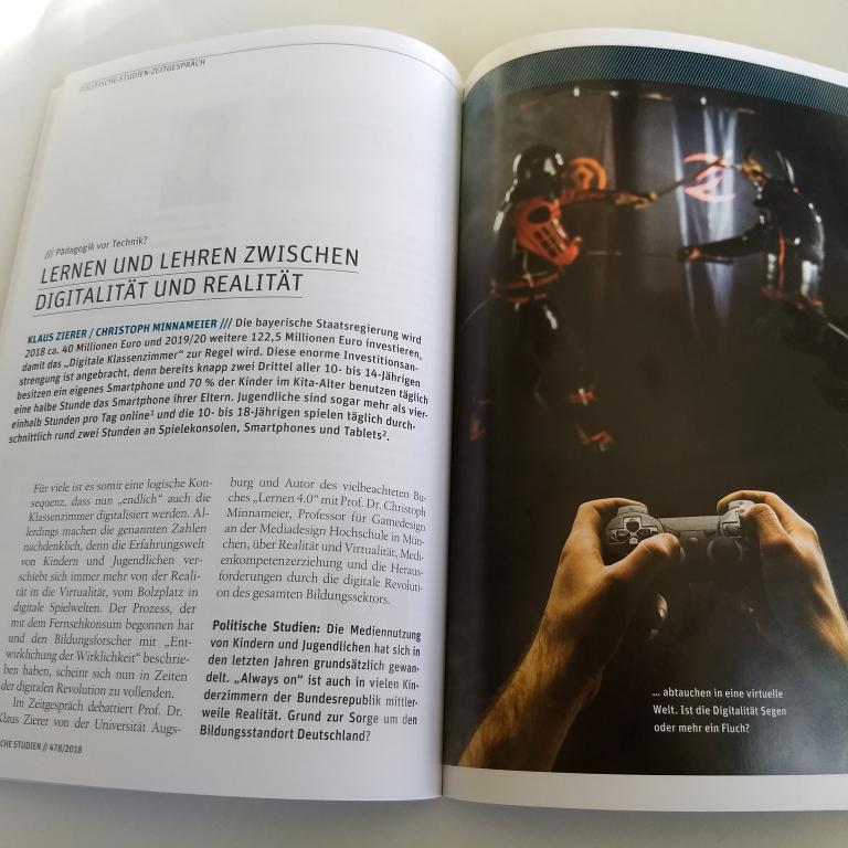 Ein Beitrag über das Lehren und Lernen in Zeiten der digitalen Revolution von Prof. Dr. Christoph Minnameier (Politische Studien 478)