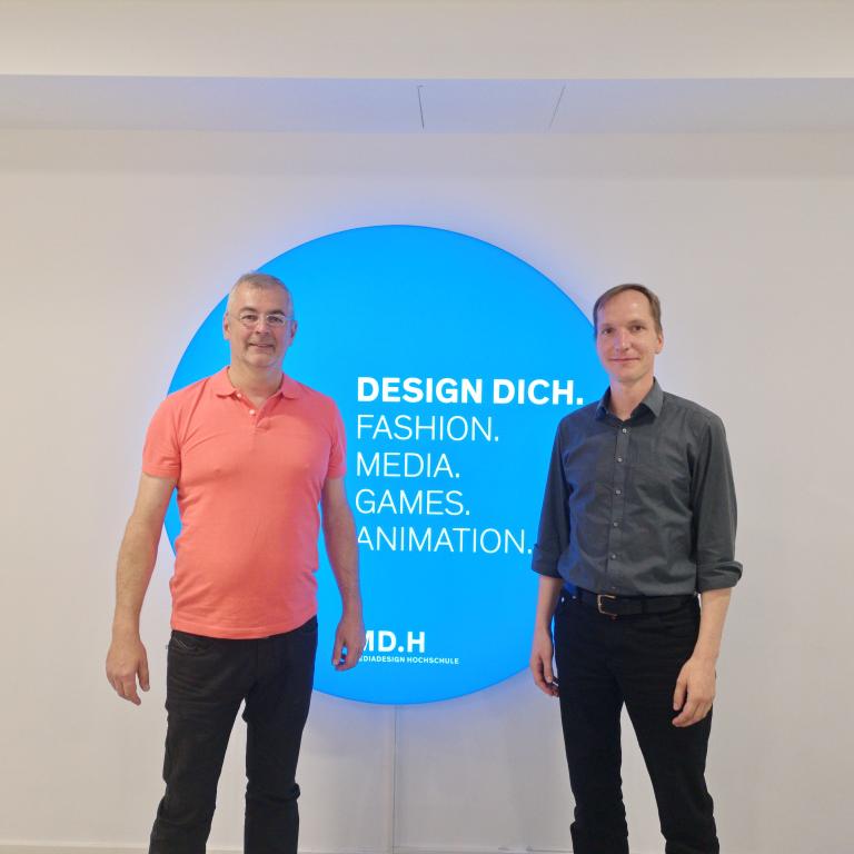Studierende der Mediadesign Hochschule Berlin im Nachhaltigkeits-Talk mit Martin Wittau, Bundesvereinigung Nachhaltigkeit