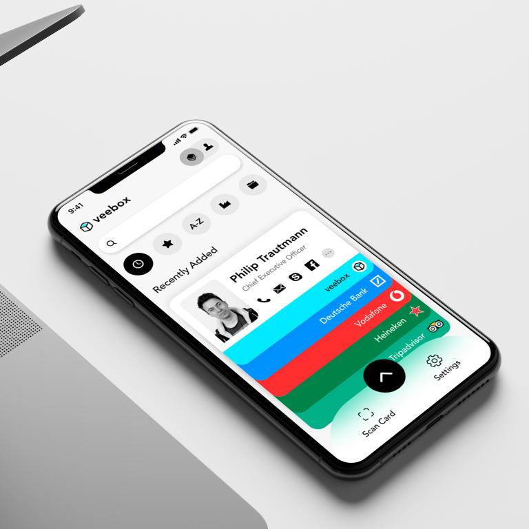 „VEEBOX Visitenkarten-App“